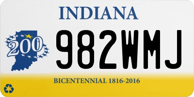 IN license plate 982WMJ