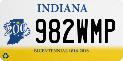 IN license plate 982WMP