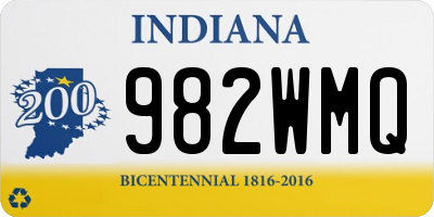 IN license plate 982WMQ