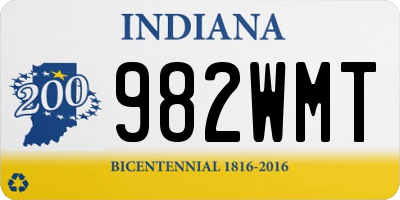 IN license plate 982WMT