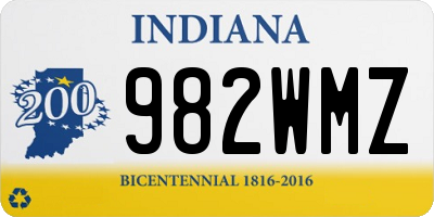 IN license plate 982WMZ