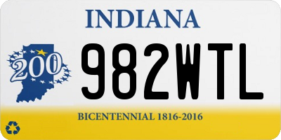 IN license plate 982WTL