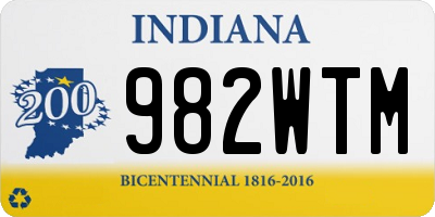 IN license plate 982WTM