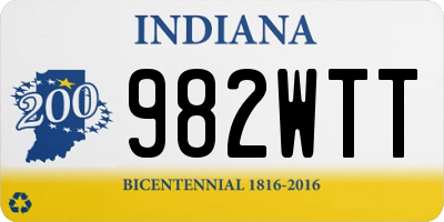 IN license plate 982WTT