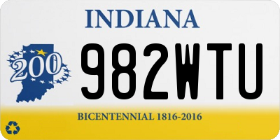 IN license plate 982WTU