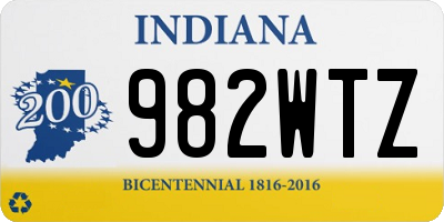 IN license plate 982WTZ