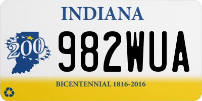 IN license plate 982WUA