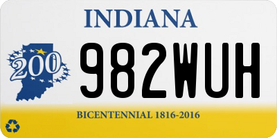 IN license plate 982WUH