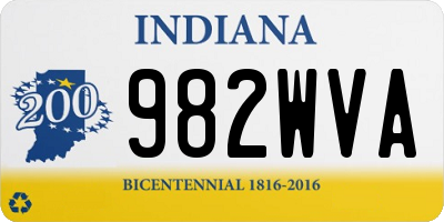 IN license plate 982WVA