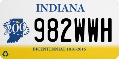 IN license plate 982WWH