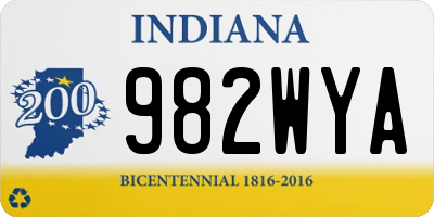 IN license plate 982WYA