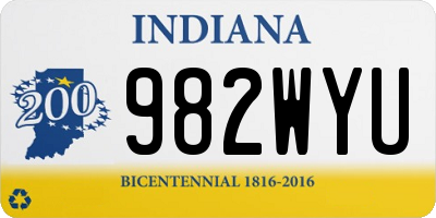 IN license plate 982WYU