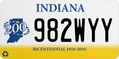 IN license plate 982WYY