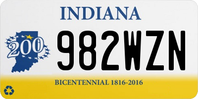 IN license plate 982WZN