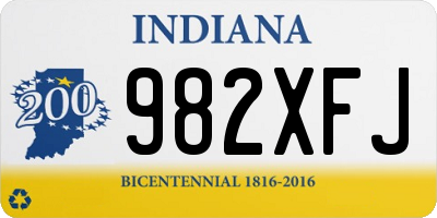 IN license plate 982XFJ