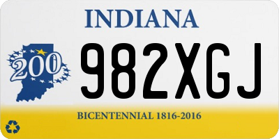 IN license plate 982XGJ