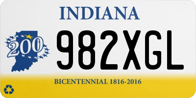 IN license plate 982XGL