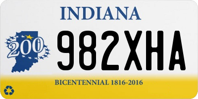 IN license plate 982XHA