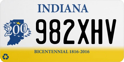 IN license plate 982XHV