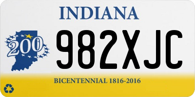 IN license plate 982XJC