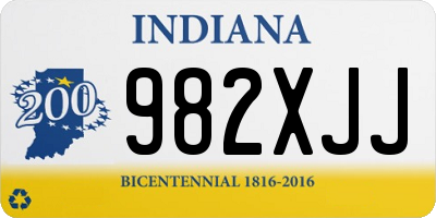 IN license plate 982XJJ