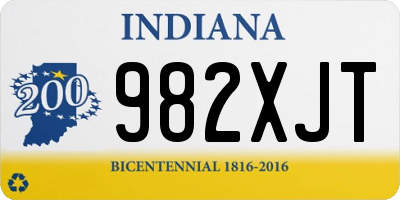 IN license plate 982XJT