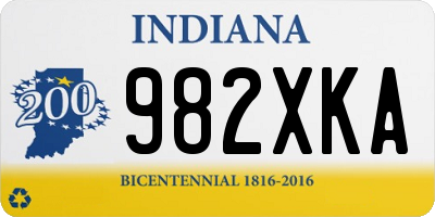 IN license plate 982XKA