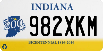 IN license plate 982XKM