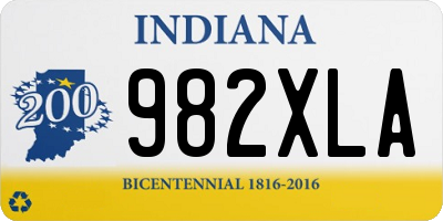 IN license plate 982XLA