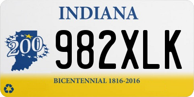 IN license plate 982XLK