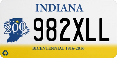 IN license plate 982XLL