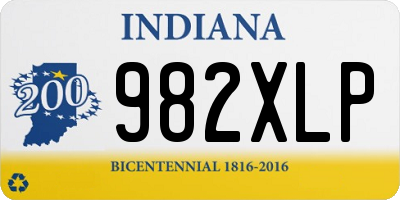 IN license plate 982XLP