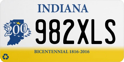 IN license plate 982XLS