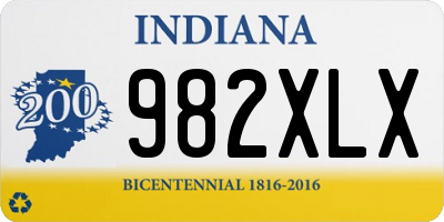 IN license plate 982XLX