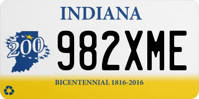 IN license plate 982XME