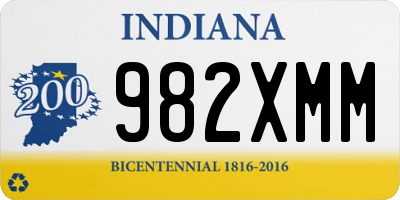 IN license plate 982XMM