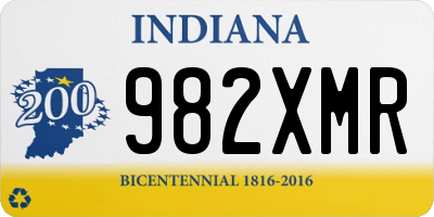 IN license plate 982XMR