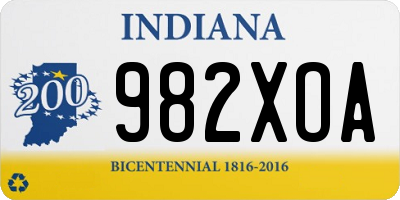 IN license plate 982XOA