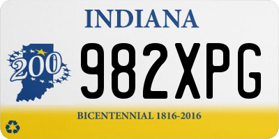 IN license plate 982XPG