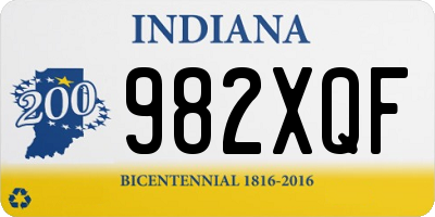IN license plate 982XQF