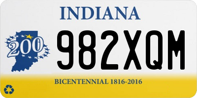 IN license plate 982XQM