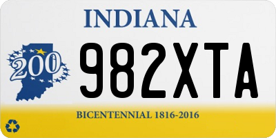 IN license plate 982XTA