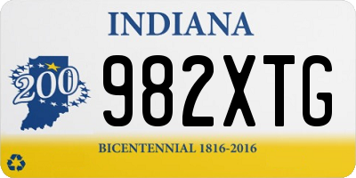 IN license plate 982XTG