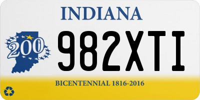 IN license plate 982XTI