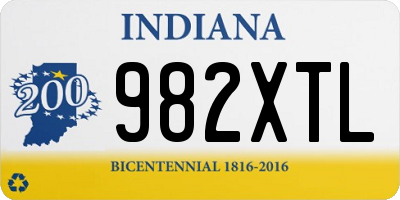 IN license plate 982XTL