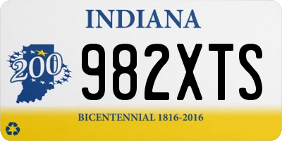 IN license plate 982XTS