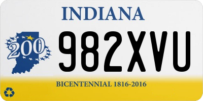 IN license plate 982XVU