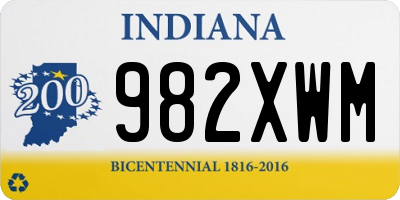 IN license plate 982XWM