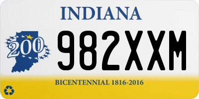 IN license plate 982XXM