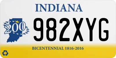IN license plate 982XYG